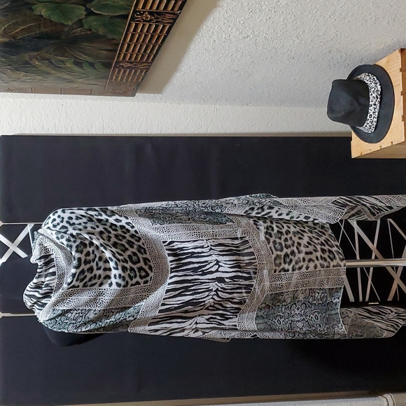 Size EEE Avenue  Scarf Cardi Work Piece - Picture 4 of 6